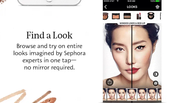 Sephora's Virtual Artist App using Artificial Intelligence technology to boost retail sales