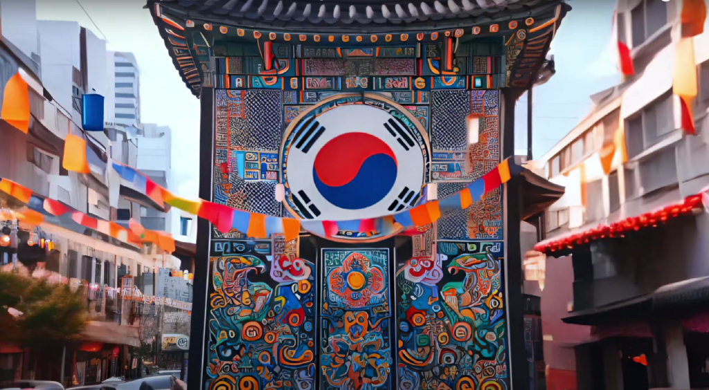 AI Lens in viewing South Korea Traditional with Modern Culture