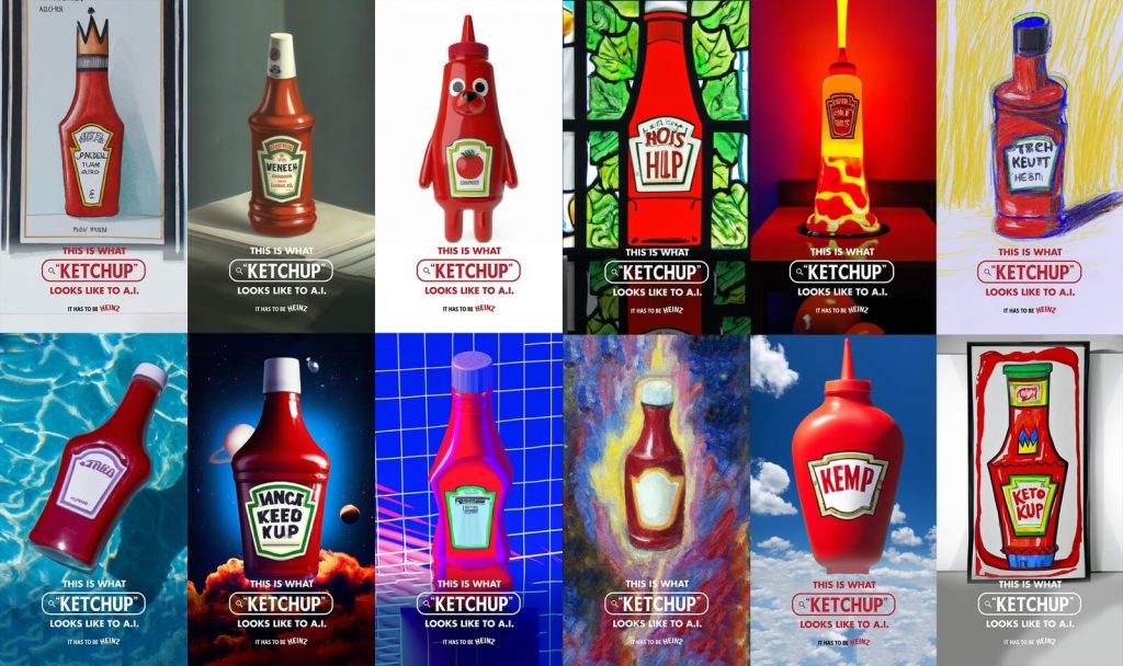 Different AI Ketchup image by DALL-E 2