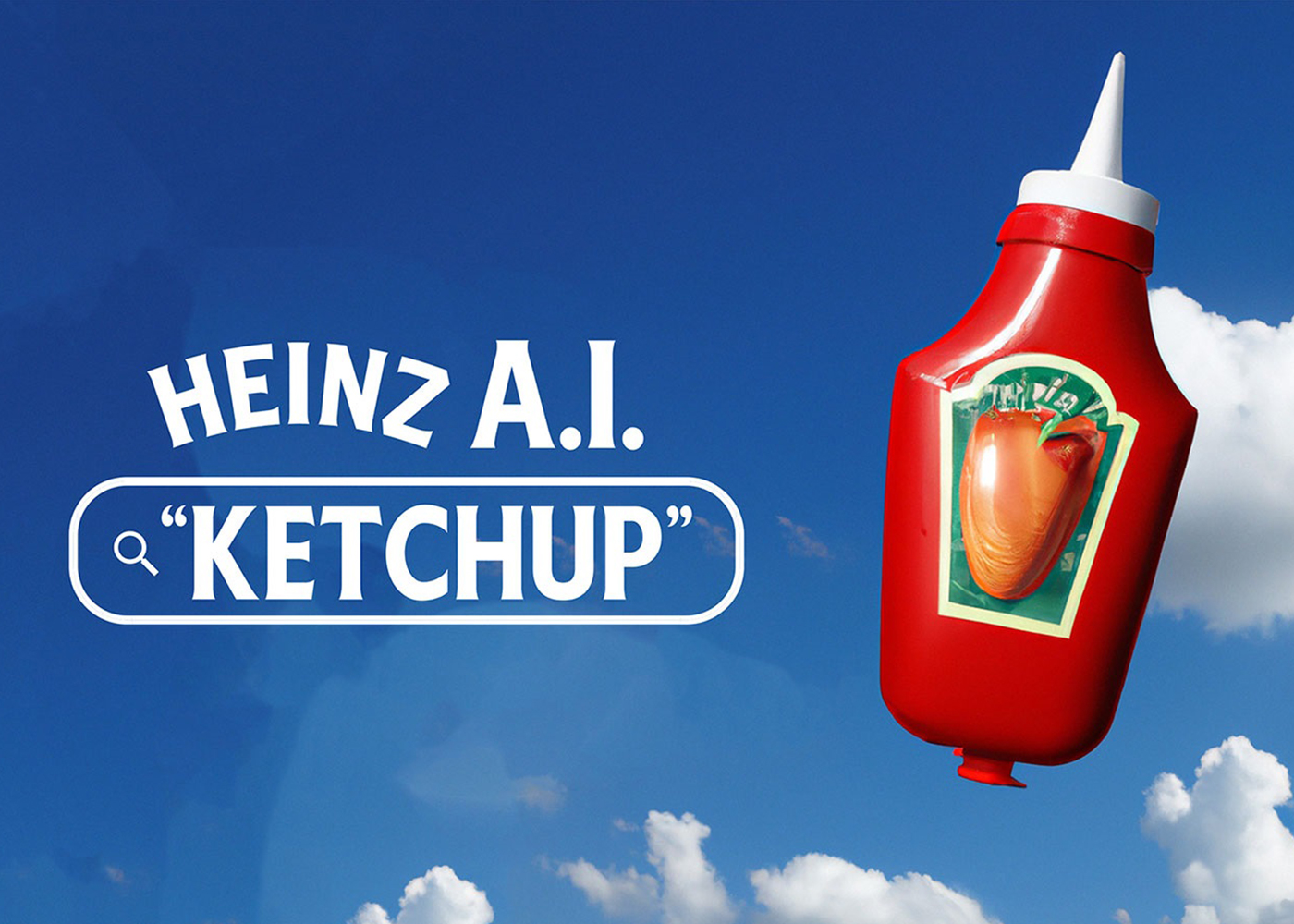 AI text to image technology associate ketchup to Heinz